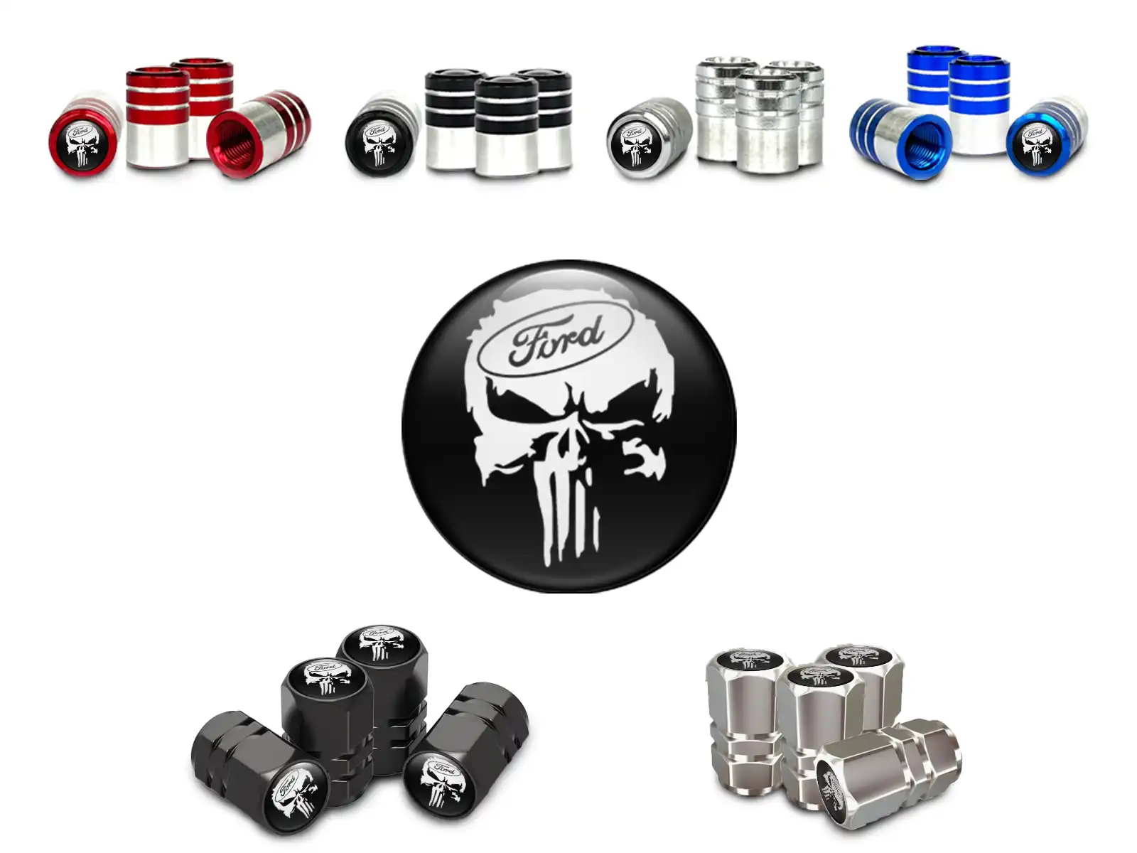 Ford Copri valvole Moto Stile Lega